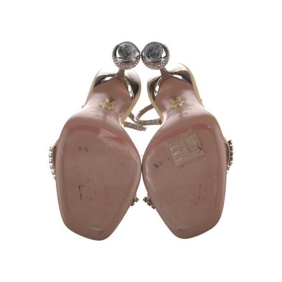 ❤️Aquazzura Leather Crystal Heels❤️ - Picture 5 of 5